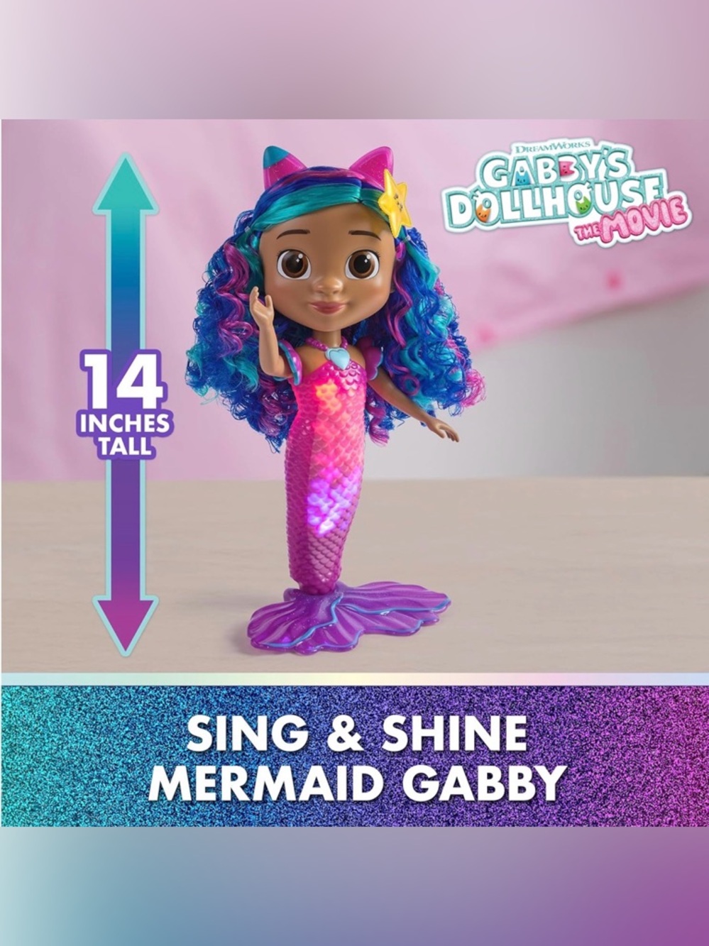 DreamWorks Gabby’s Dollhouse Mermaid Doll – NIB - Picture 4 of 16